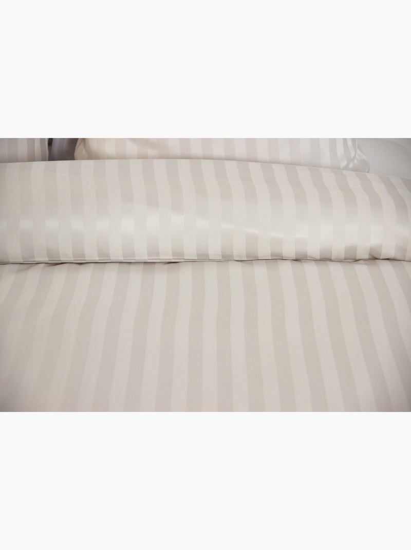 Juego de cama de satén Beige - Kiabi