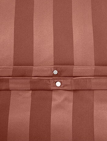 Juego de cama de satén de 3 piezas con funda de rayas finas + fundas de almohada