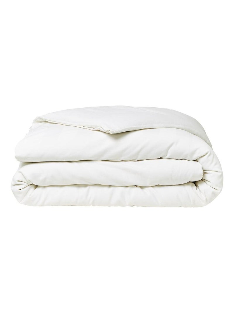 Juego de cama de satén de algodón con rayas - AFIBEL Blanco - Kiabi