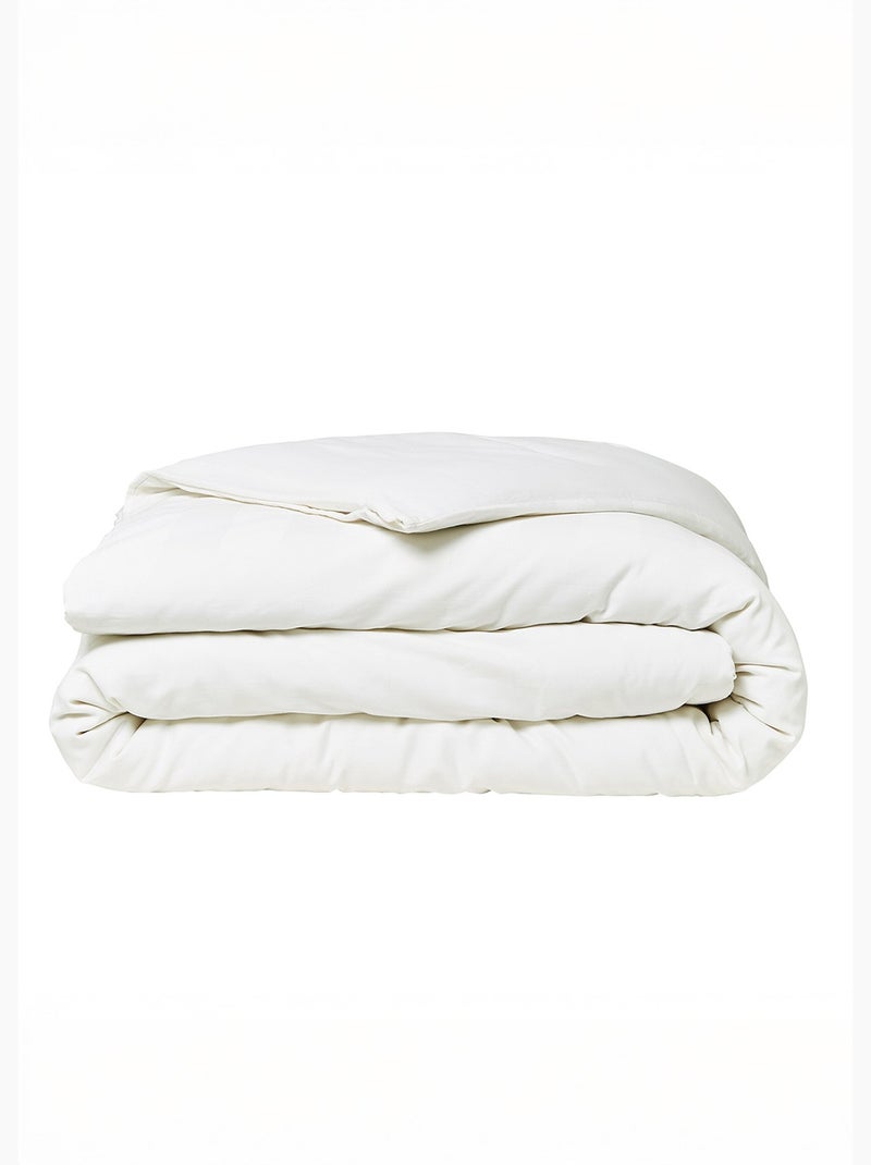 Juego de cama de satén de algodón con rayas - AFIBEL Blanco - Kiabi