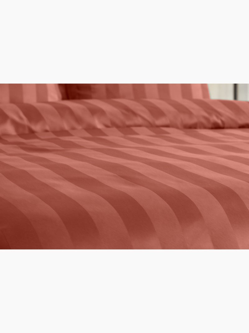 Juego de cama de satén Naranja - Kiabi