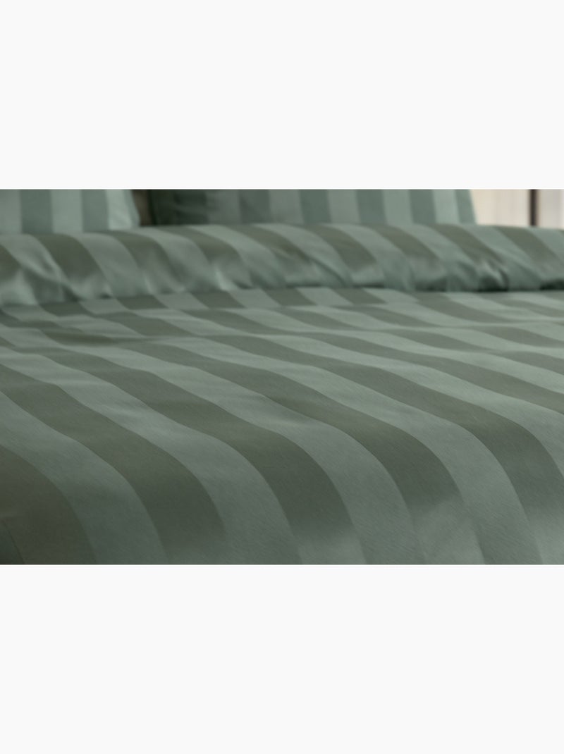 Juego de cama de satén Verde - Kiabi