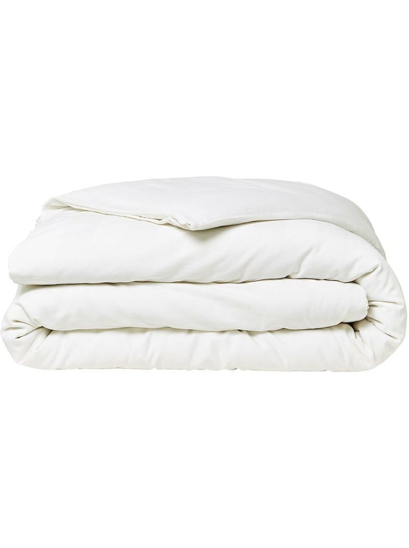 Juego de cama de sat?n de algod?n con rayas - AFIBEL Blanco - Kiabi