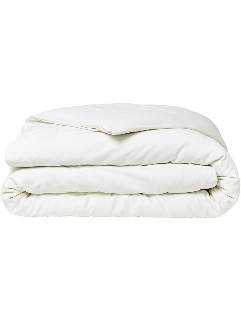 Juego de cama de sat?n de algod?n con rayas - AFIBEL Blanco - Kiabi