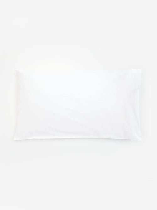 Juego de cama de seersucker para 2 personas 240 x 220 cm - Kiabi Juego de cama de seersucker para 2 personas 240 x 220 cm - Kiabi