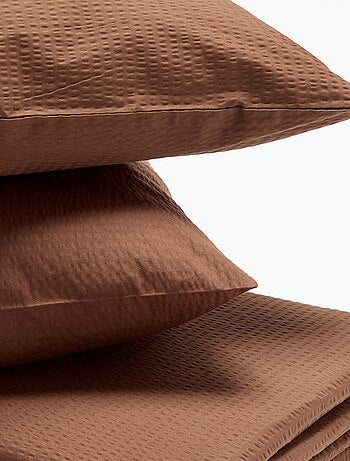 Juego de cama de seersucker para 2 personas 240 x 220 cm