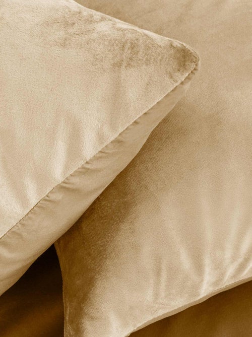 Juego de cama de terciopelo liso - Kiabi Juego de cama de terciopelo liso - Kiabi