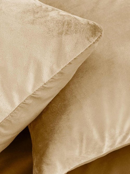 Juego de cama de terciopelo liso - Kiabi Juego de cama de terciopelo liso - Kiabi