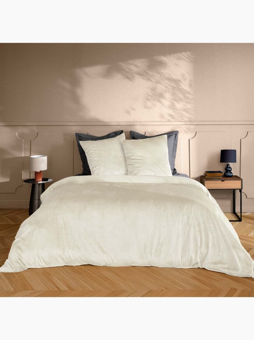 Juego de cama de terciopelo liso - Kiabi Juego de cama de terciopelo liso - Kiabi