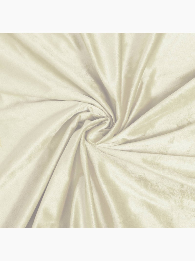 Juego de cama de terciopelo liso Beige gris - Kiabi