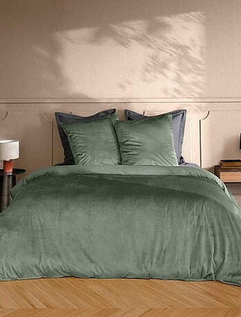 Juego de cama de terciopelo liso
