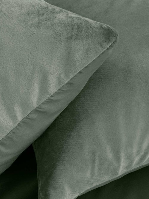 Juego de cama de terciopelo liso - Kiabi Juego de cama de terciopelo liso - Kiabi