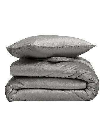 Juego de cama de terciopelo liso