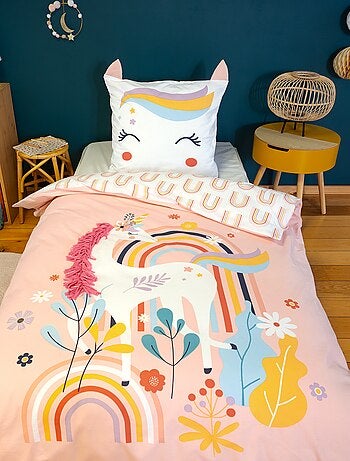 Juego de cama de unicornio - Individual