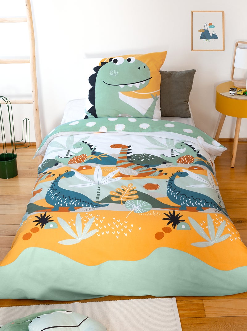 Juego de cama 'Dinosaurios' - Individual VERDE - Kiabi