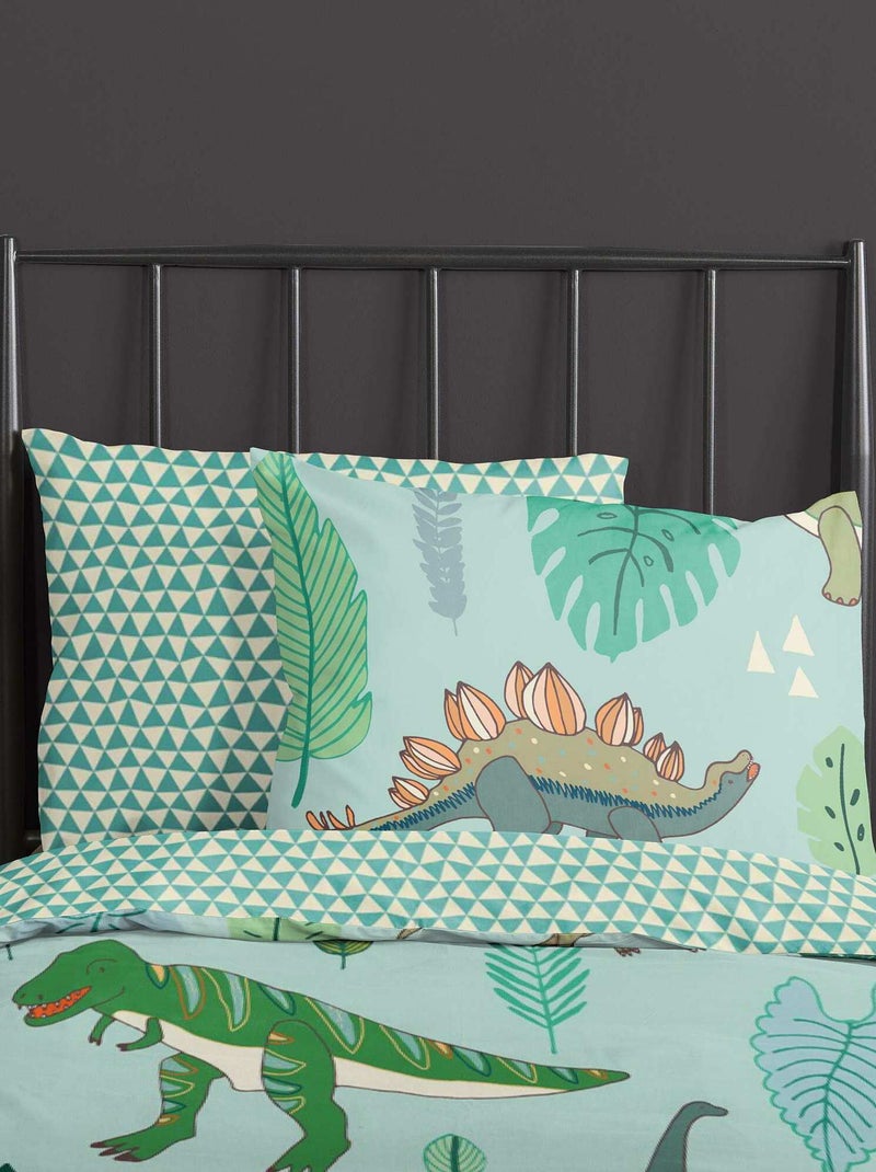 Juego de cama dinosaurios  - Individual VERDE - Kiabi