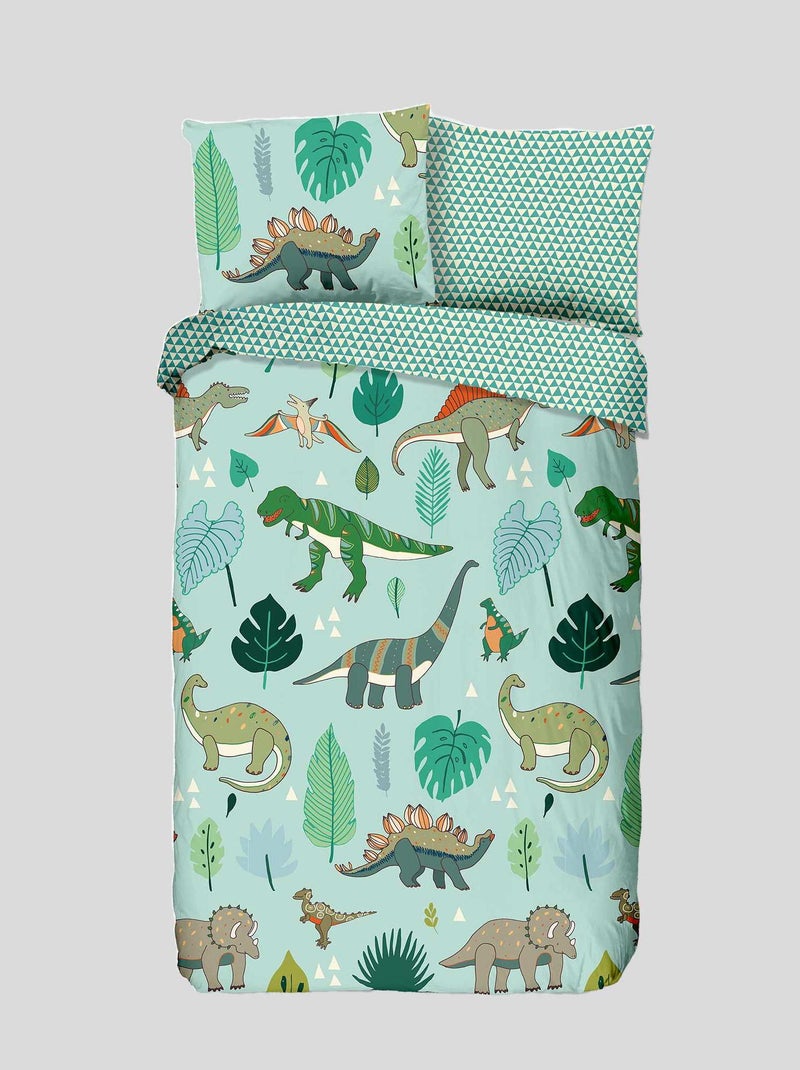 Juego de cama dinosaurios  - Individual VERDE - Kiabi