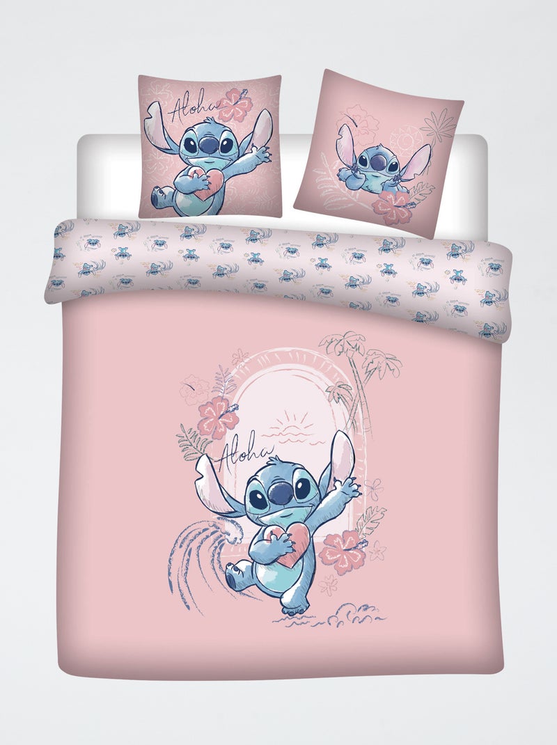 Juego de cama 'Disney' de 3 piezas - 1 funda nórdica para 2 personas + 2 fundas de almohada Rosa - Kiabi