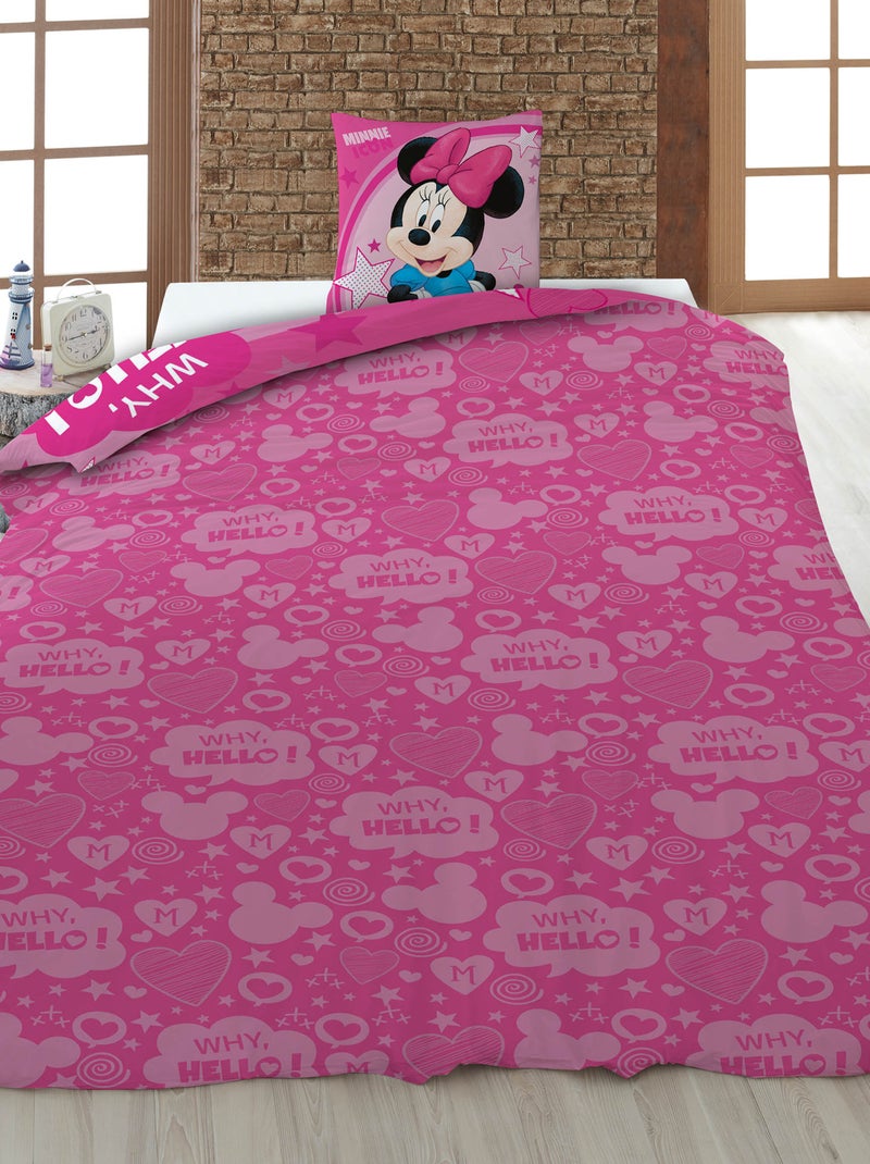 Juego de cama \'Disney\' individual - 2 piezas: 1 funda nórdica + 1 funda de almohada Rosa - Kiabi