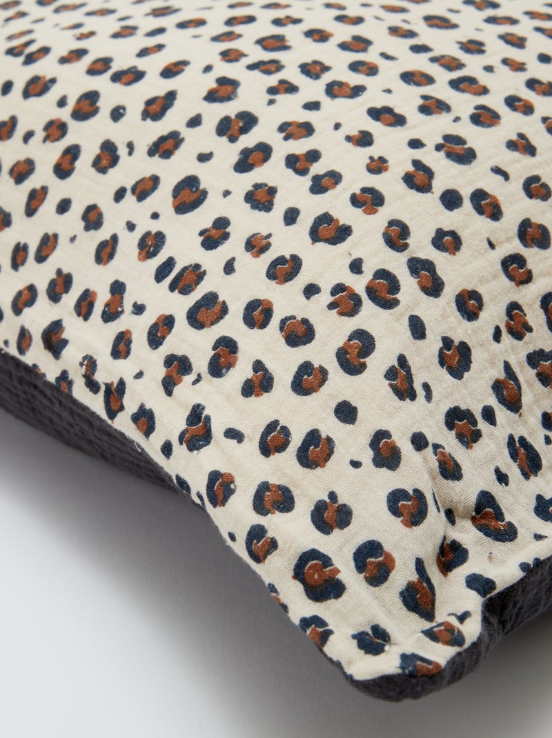 Juego de cama doble (240 x 220 cm) de gasa de algodón - Kiabi Home BEIGE - Kiabi