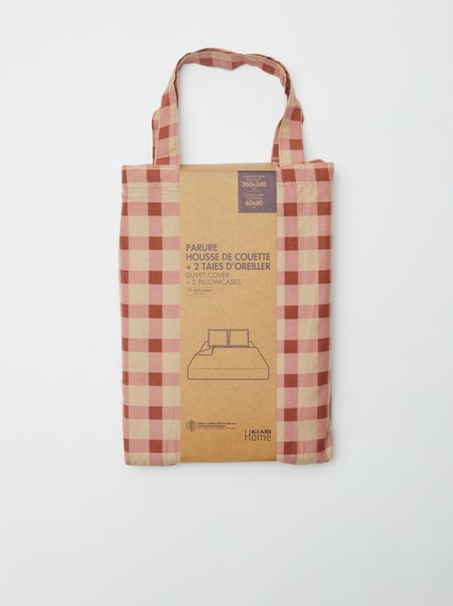 Juego de cama doble (260 x 240 cm) de algodón - Kiabi Home - Kiabi