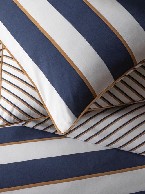 Juego de cama doble a rayas reversible - Kiabi Juego de cama doble a rayas reversible - Kiabi