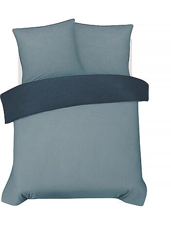 Juego de cama doble bicolor