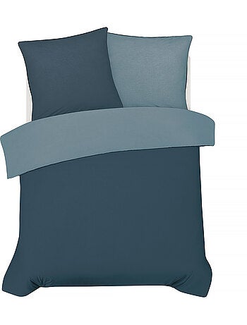Juego de cama doble bicolor