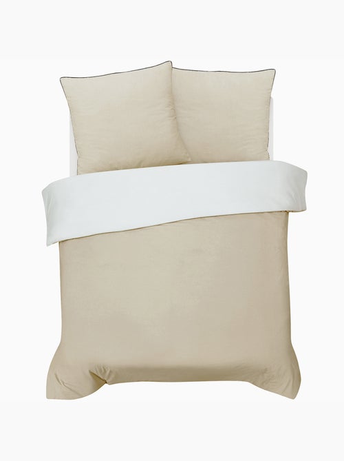 Juego de cama doble bicolor - Kiabi