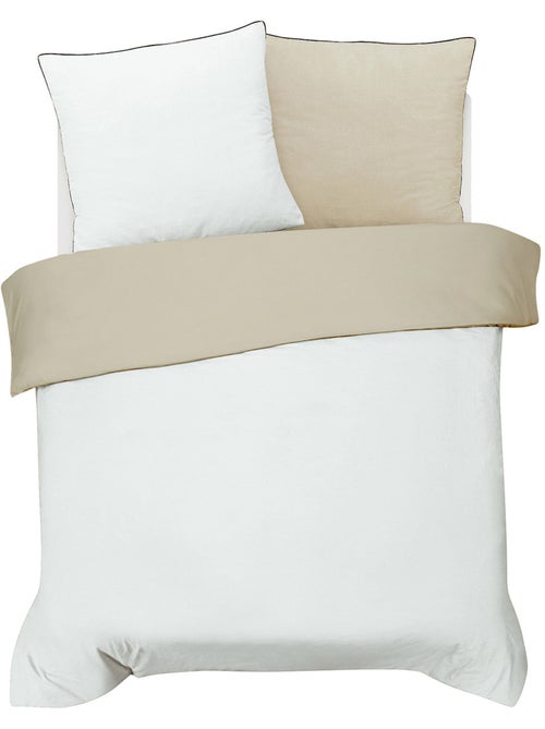 Juego de cama doble bicolor - Kiabi
