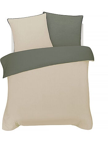 Juego de cama doble bicolor