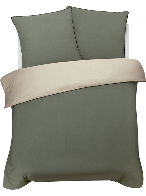 Juego de cama doble bicolor - Kiabi Juego de cama doble bicolor - Kiabi