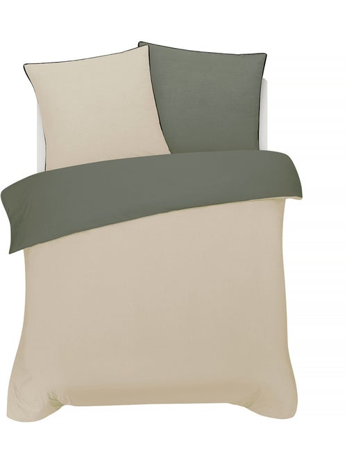 Juego de cama doble bicolor - Kiabi Juego de cama doble bicolor - Kiabi