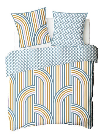 Juego de cama doble con arco en microfibra lavada