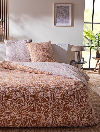 Juego de cama doble de algodón con estampado floral