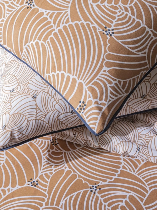 Juego de cama doble de algodón con estampado floral - Kiabi Juego de cama doble de algodón con estampado floral - Kiabi