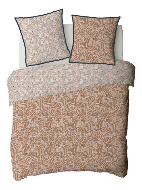 Juego de cama doble de algodón con estampado floral - Kiabi Juego de cama doble de algodón con estampado floral - Kiabi