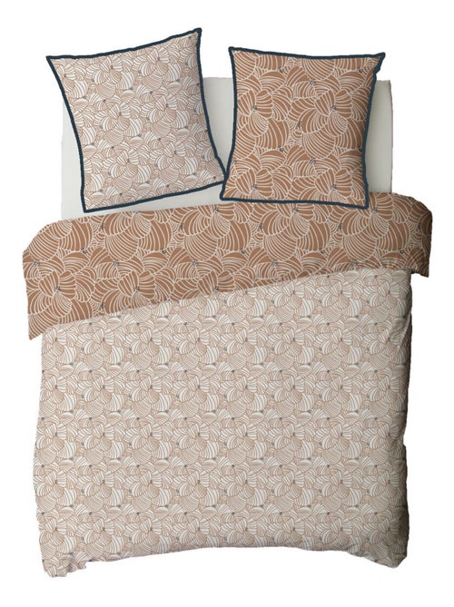 Juego de cama doble de algodón con estampado floral - Kiabi Juego de cama doble de algodón con estampado floral - Kiabi