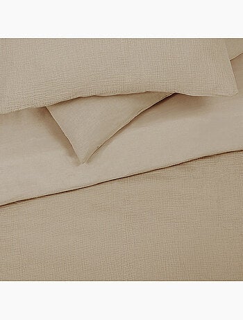 Juego de cama doble de gasa de algodón