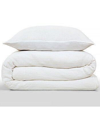 Juego de cama doble de gasa de algodón