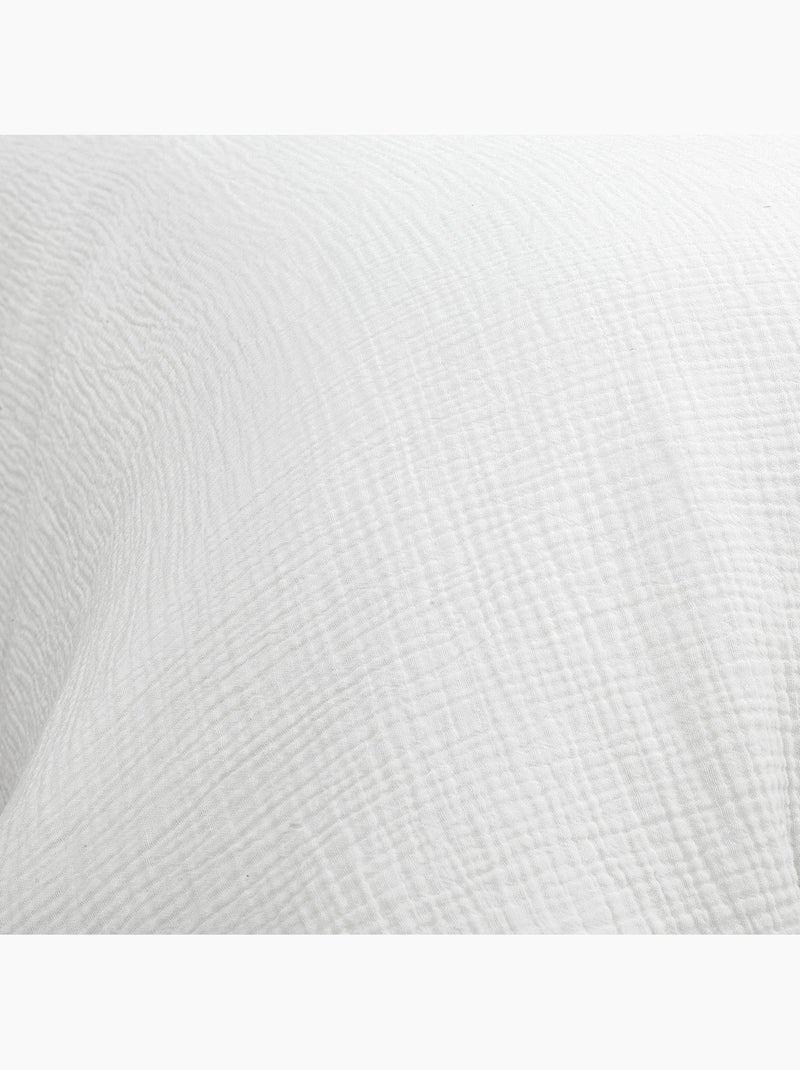 Juego de cama doble de gasa de algodón Blanco - Kiabi