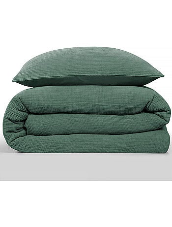 Juego de cama doble de gasa de algodón