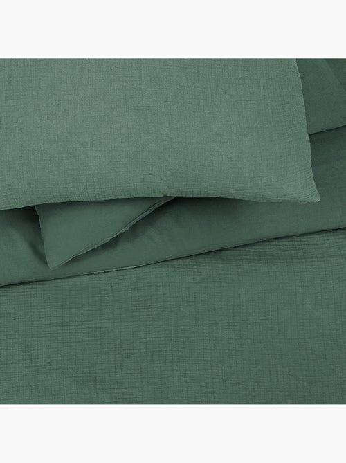 Juego de cama doble de gasa de algodón - Kiabi