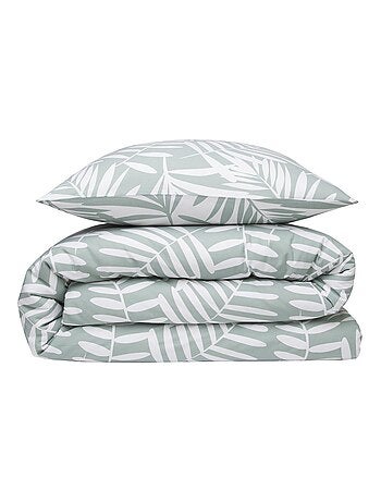 Juego de cama doble de polialgodón tropical