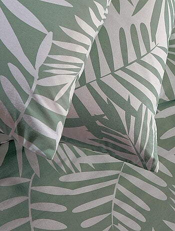 Juego de cama doble de polialgodón tropical