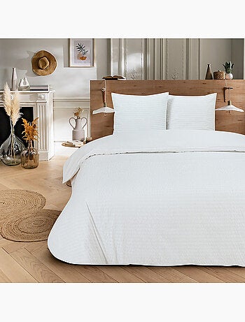 Juego de cama doble de seersucker