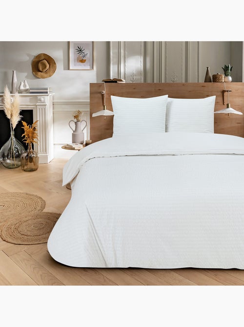 Juego de cama doble de seersucker - Kiabi