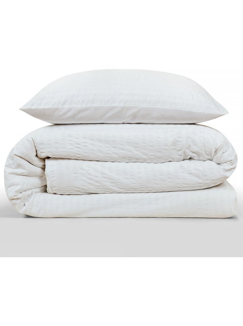 Juego de cama doble de seersucker - Kiabi