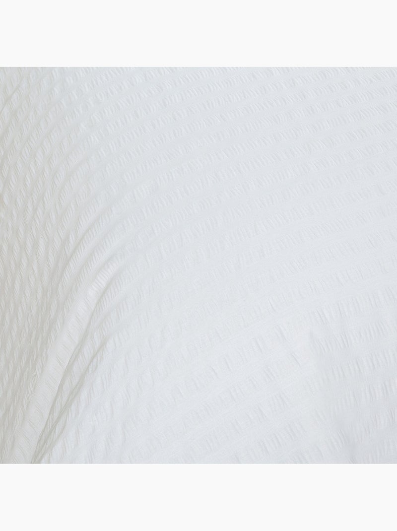 Juego de cama doble de seersucker Blanco - Kiabi