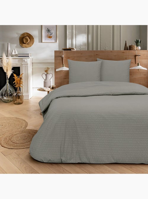 Juego de cama doble de seersucker - Kiabi